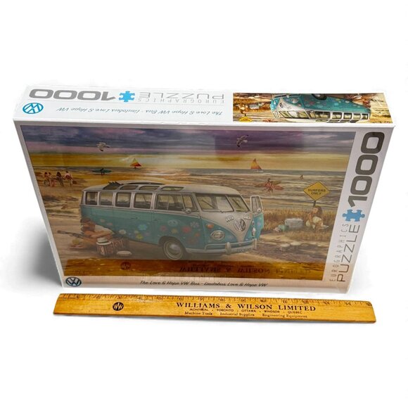Eurographics The Love & Hope VW Bus Jigsaw Puzzle 1000 pc Volkswagon New Sealed - Picture 7 of 8
